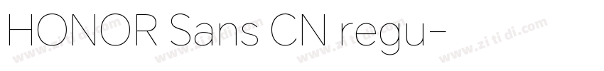 HONOR Sans CN regu字体转换